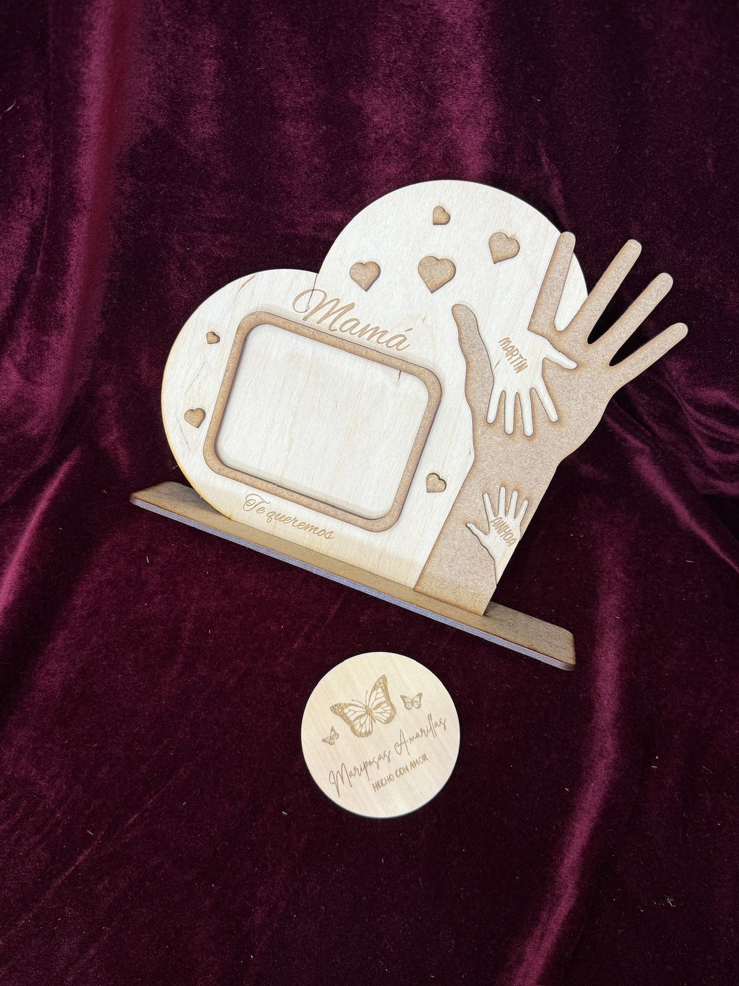 Marco de fotos corazón