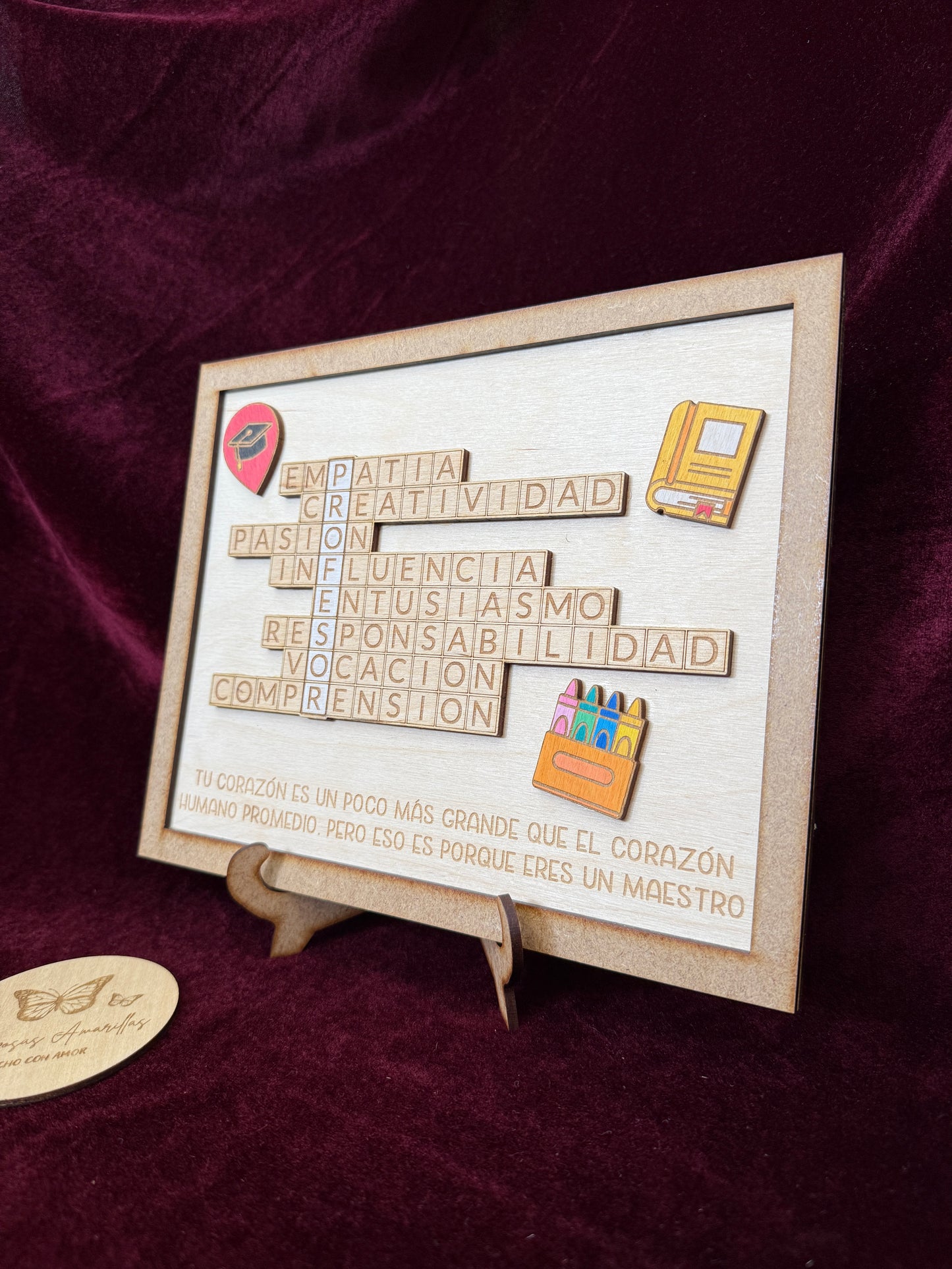 Cartel profe crucigrama