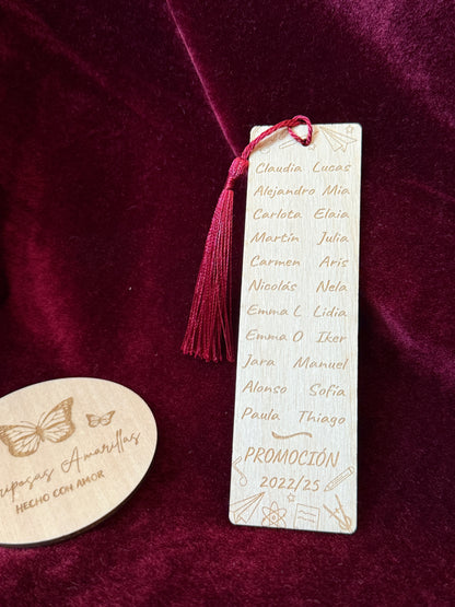 Marcapáginas profe huella