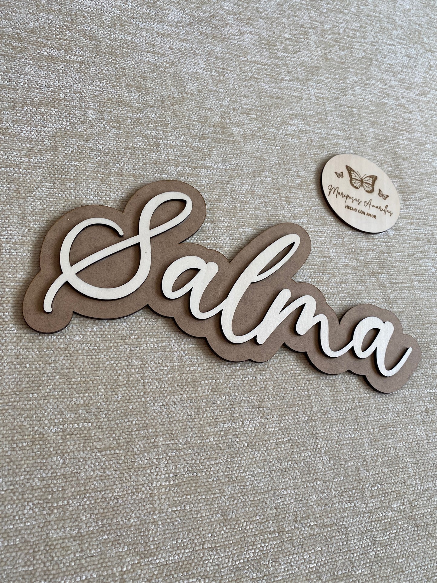 Cartel nombre 2 capas