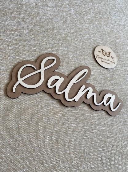 Cartel nombre 2 capas