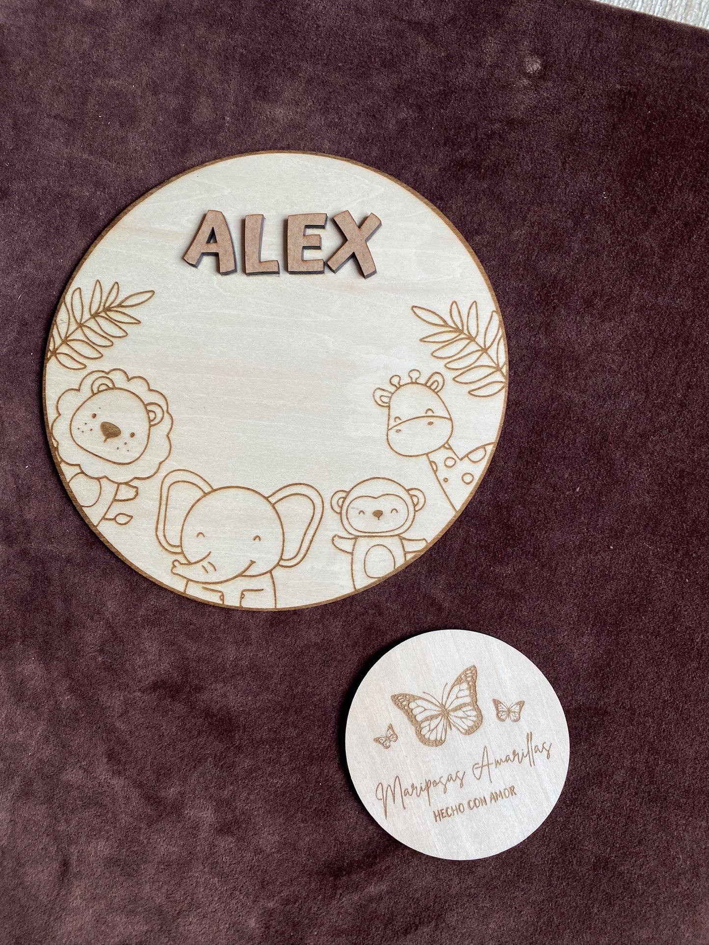 Cartel Safari infantil