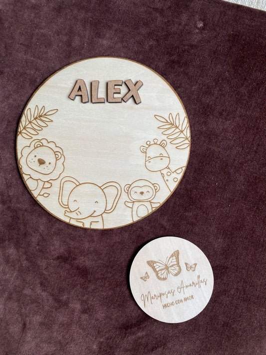 Cartel Safari infantil