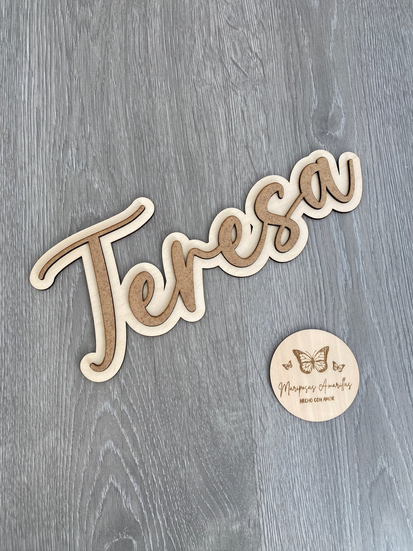 Cartel nombre 2 capas