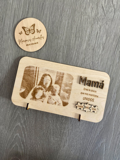 Marco puzzle foto grabada pequeño