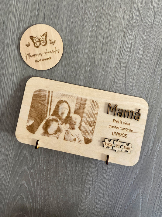 Marco puzzle foto grabada pequeño