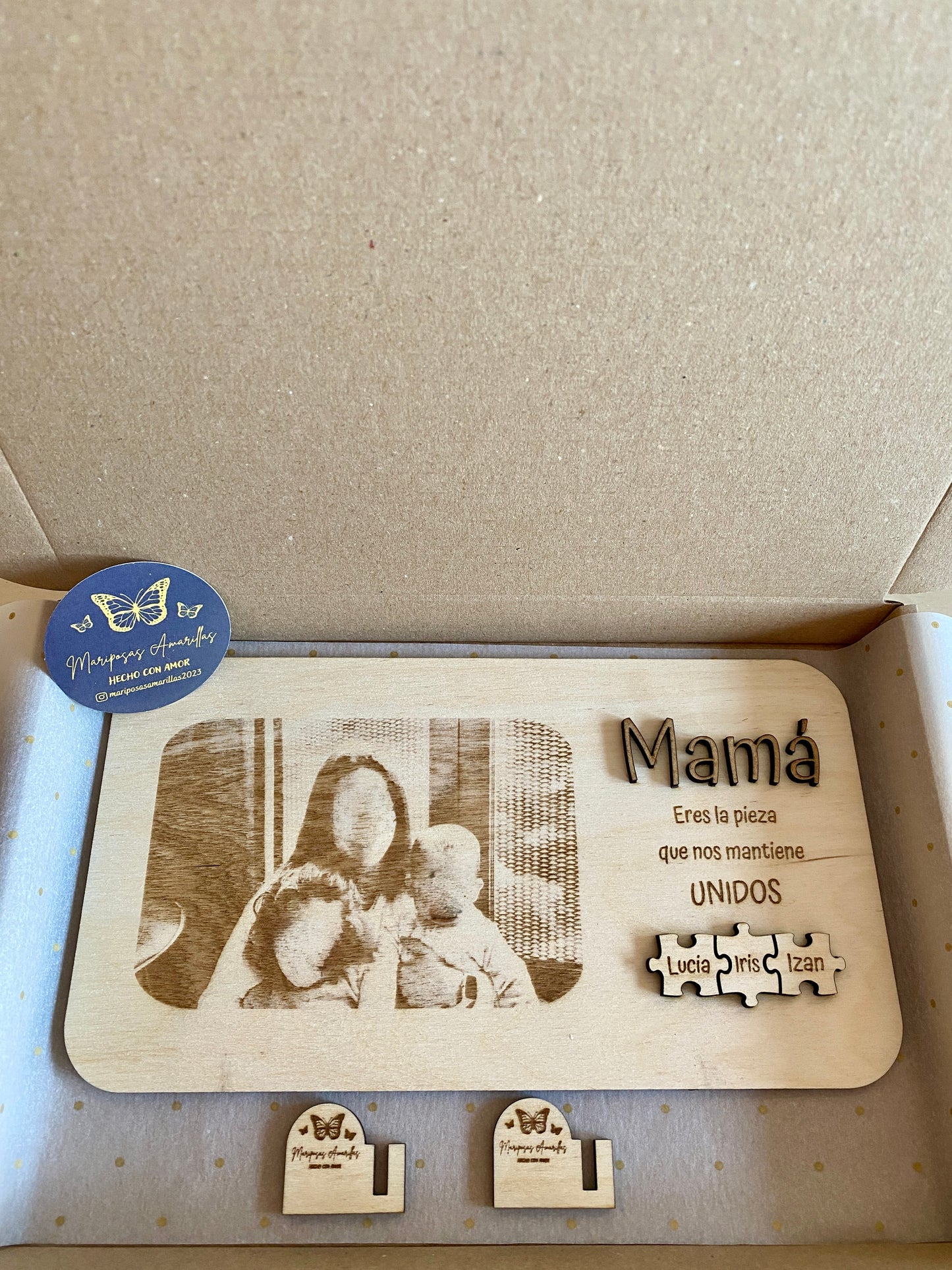 Marco puzzle foto grabada pequeño