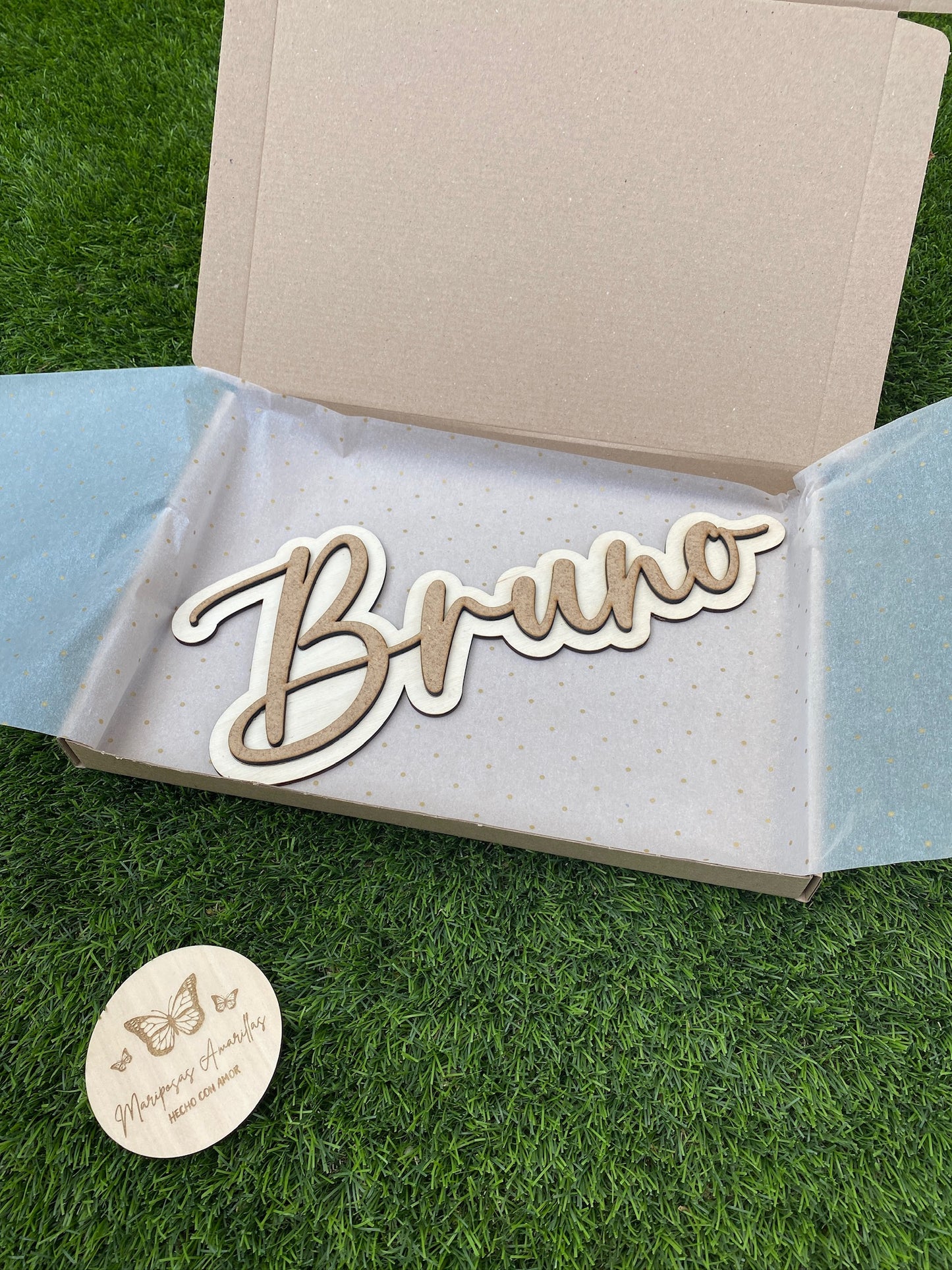 Cartel nombre 2 capas