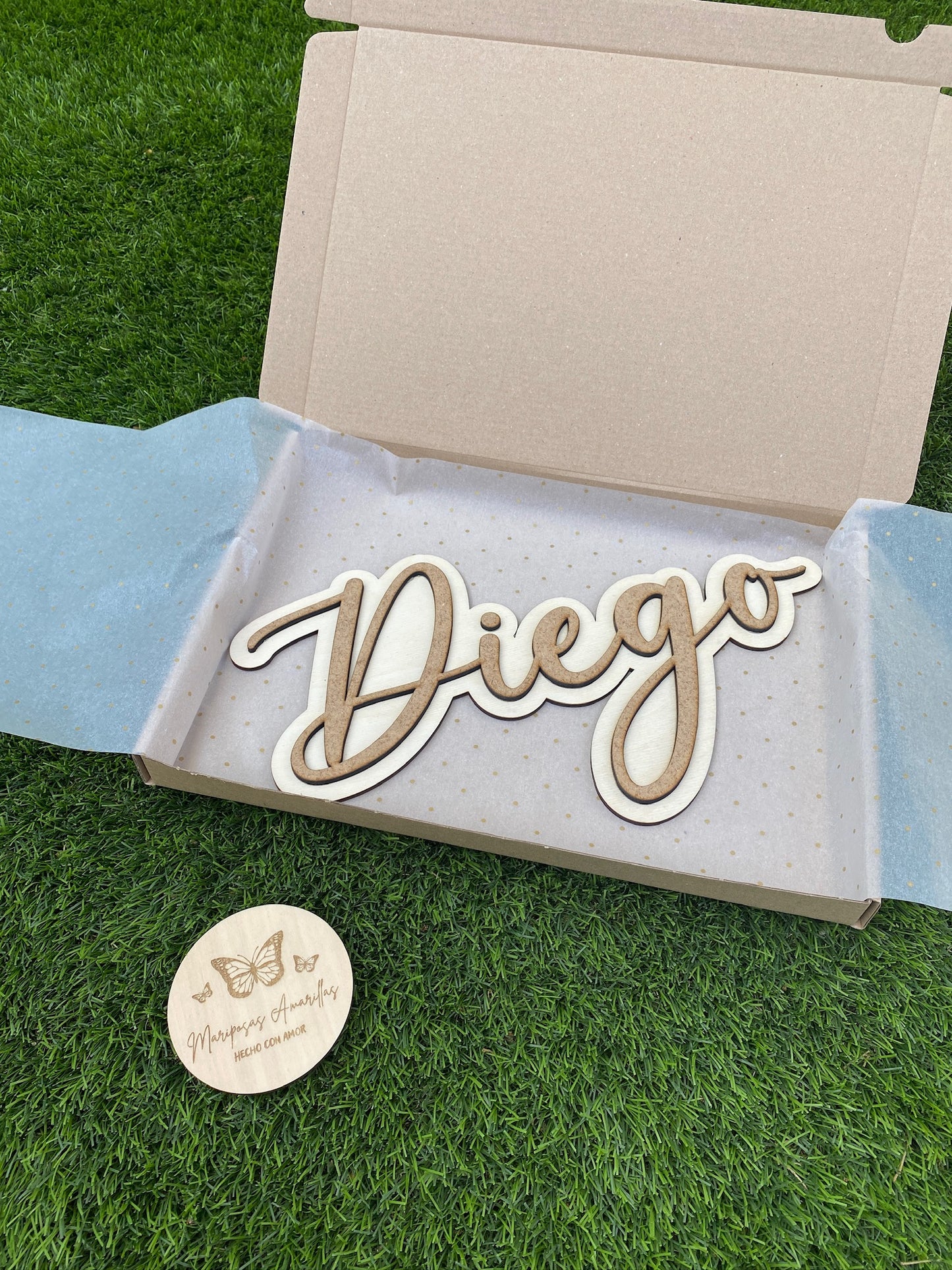 Cartel nombre 2 capas