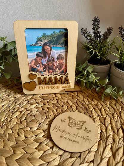 Marcos de Foto de Madera Personalizados – Regalo Perfecto para Mamá