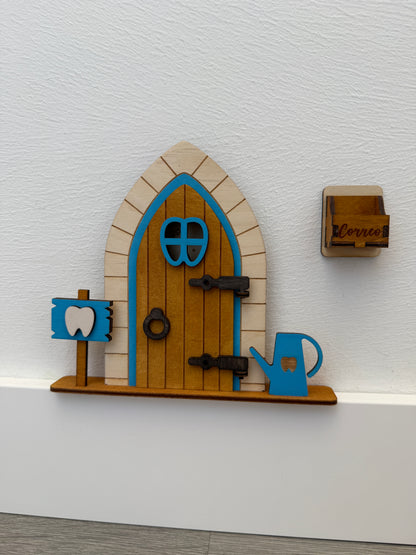 Puerta del Ratón Pérez de madera personalizada – Hecha a mano