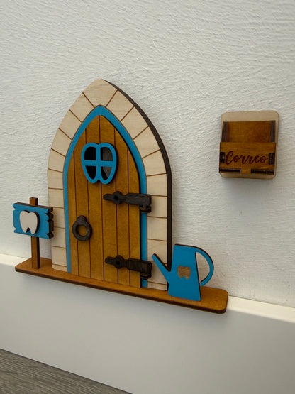Puerta del Ratón Pérez de madera personalizada – Hecha a mano