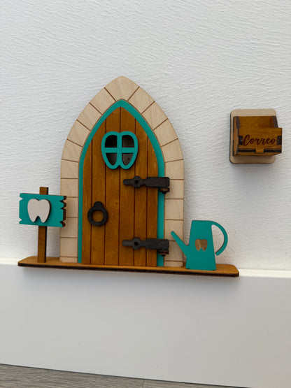 Puerta del Ratón Pérez de madera personalizada – Hecha a mano