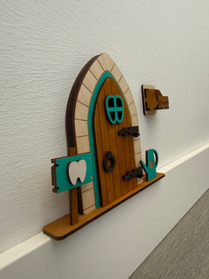 Puerta del Ratón Pérez de madera personalizada – Hecha a mano