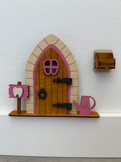 Puerta del Ratón Pérez de madera personalizada – Hecha a mano