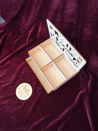 Caja joyero de madera. Modelo te quiero mamá