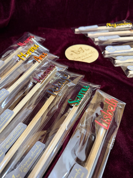 Lapiceros personalizados con nombre de colores