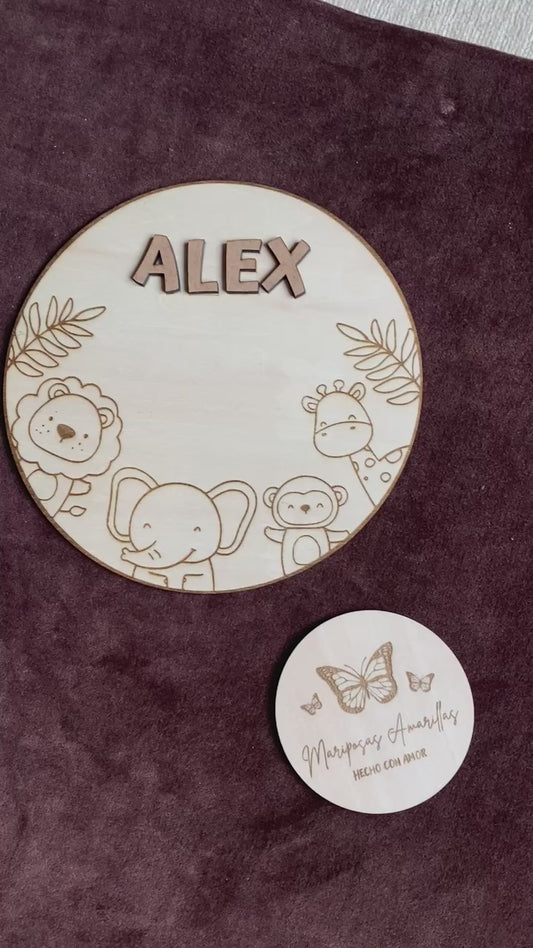 Cartel Safari infantil