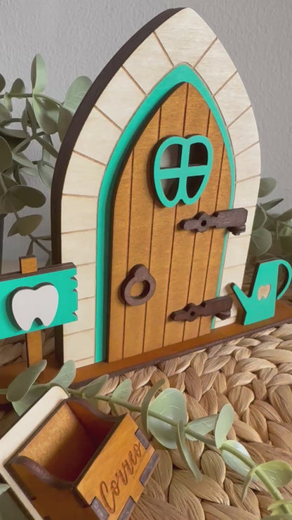 Puerta del Ratón Pérez de madera personalizada – Hecha a mano