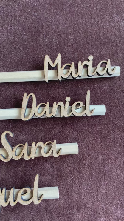 Lapiceros nombre madera